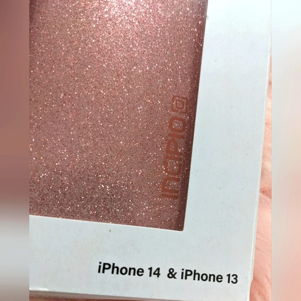 Incipio Design Series iPhone 13 & 14 Pink Glitter Phone Case